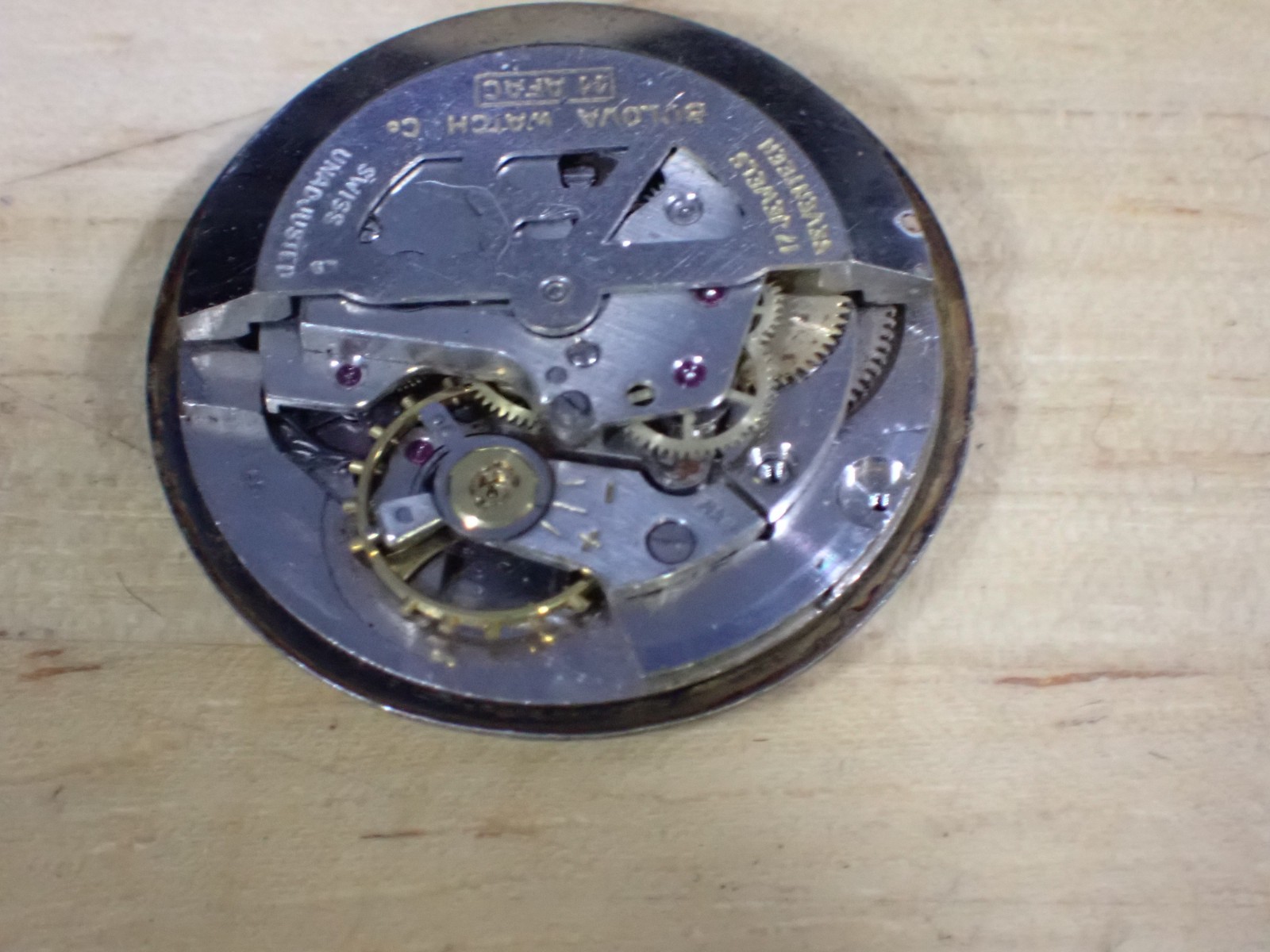 11 AFAC Bulova 17 Jewel Self-Winding Men’s Wristwatch movement good balance