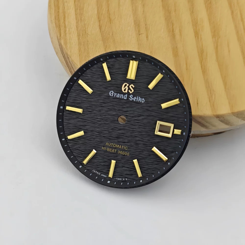 33.5mm GS Horizontal Stripe 3 O’clock Watch Dial No Lume for Nh35 Movement Parts