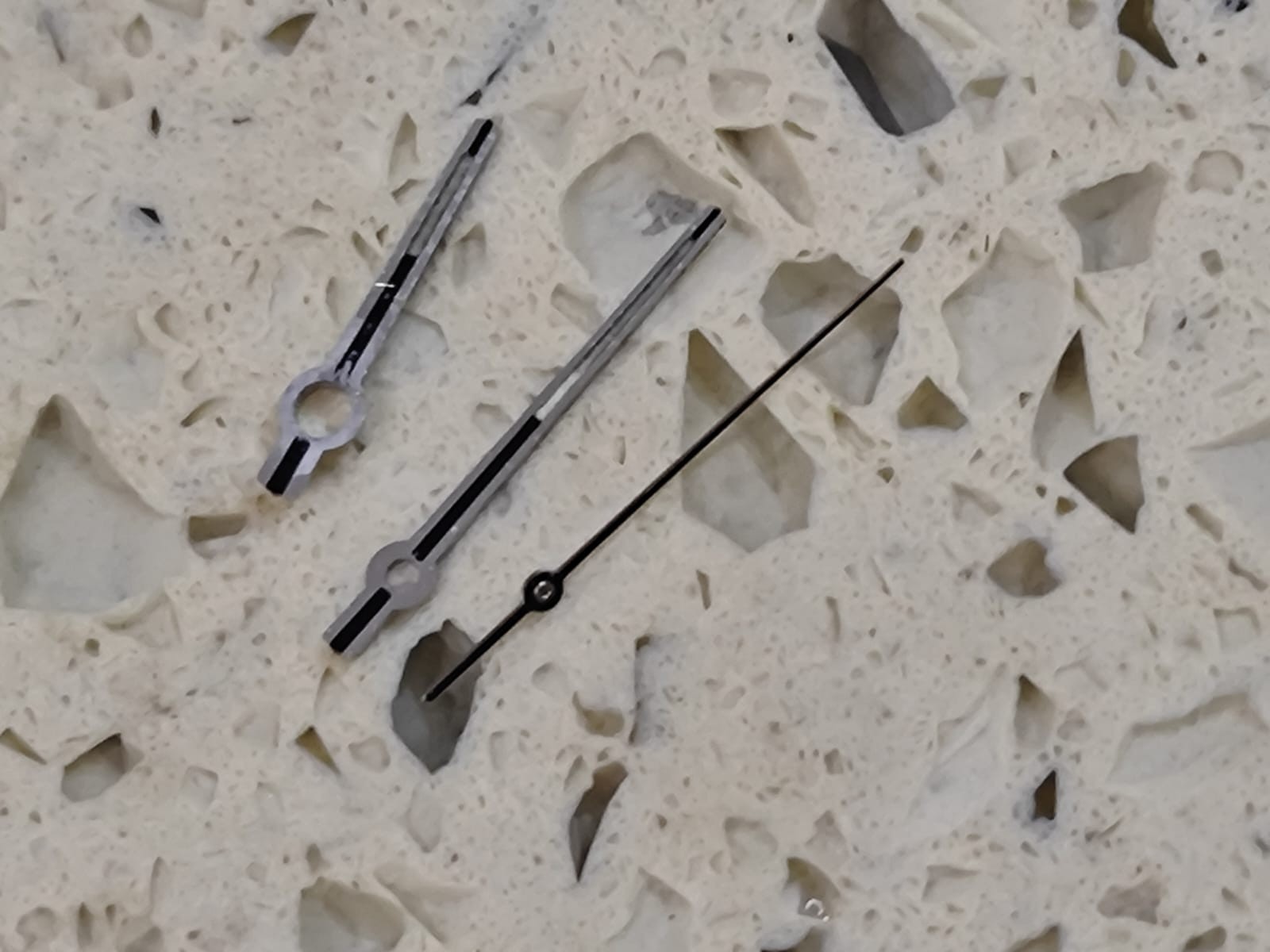 SEIKO DX 6106 Part Set Hands Silver USED