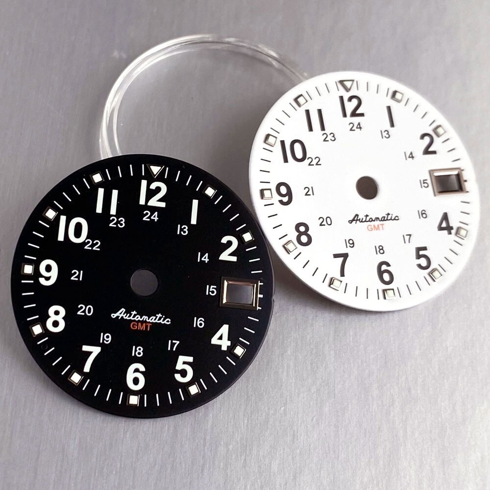 New Mods 29mm Retro Arabic numerals Watch Dial Face fit NH34 NH34A Movement