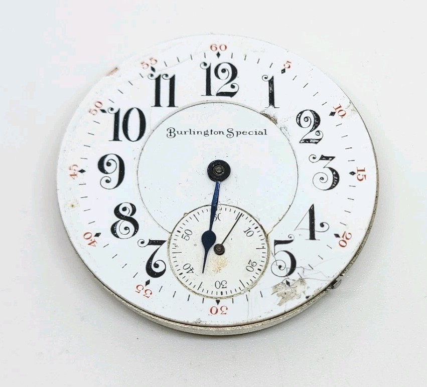 1907 Burlington Special Model 4 Grade 174 19J 16s Pocket Watch Movement Repair