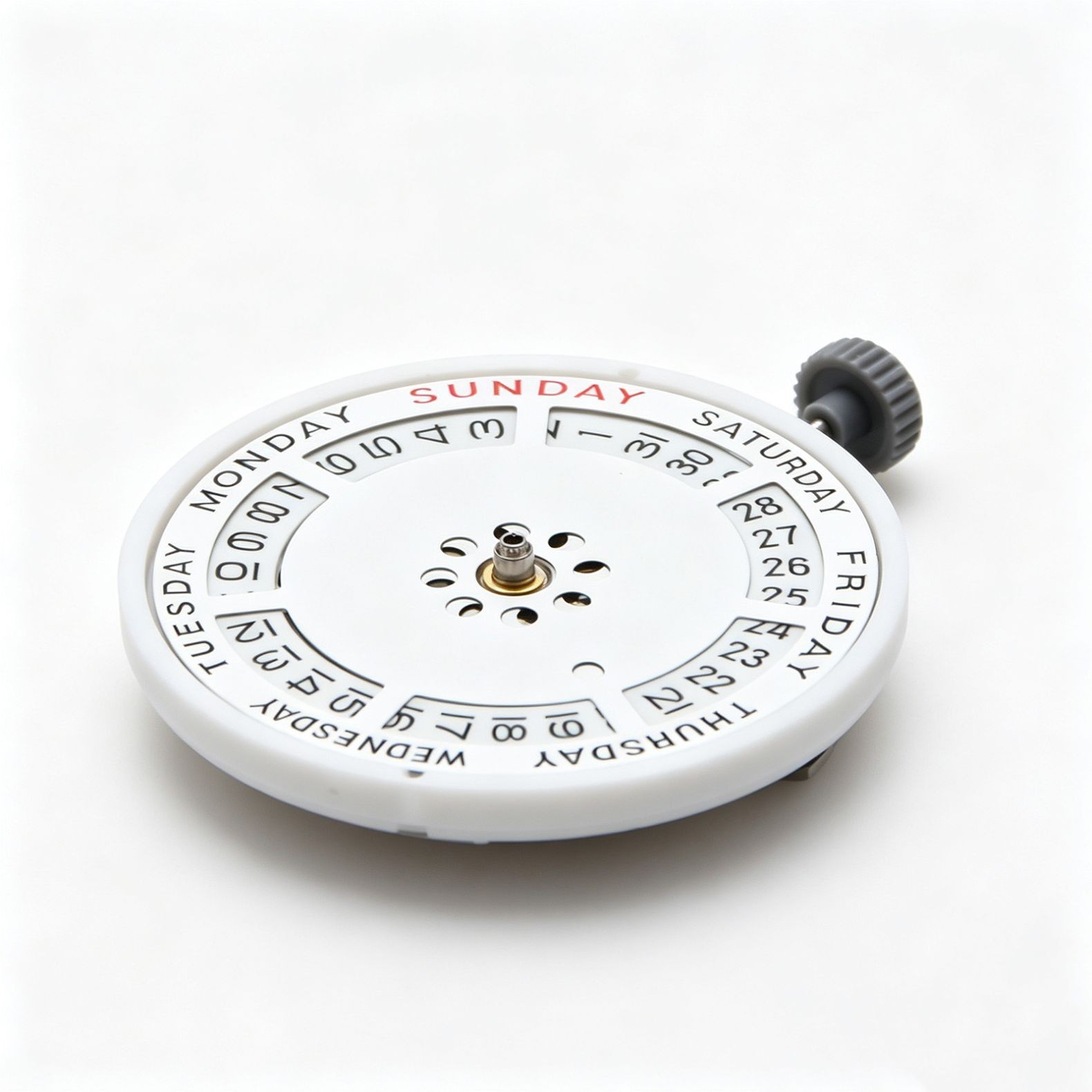Durable 21 Jewels Double Calendar Watch Mechanical Movement For Miyota 8285