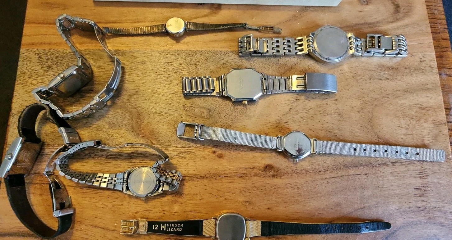 Lot Parts Repair Tissot Thorne Incabloc Dufonte Rodell Fossil Mat Tissot VTG