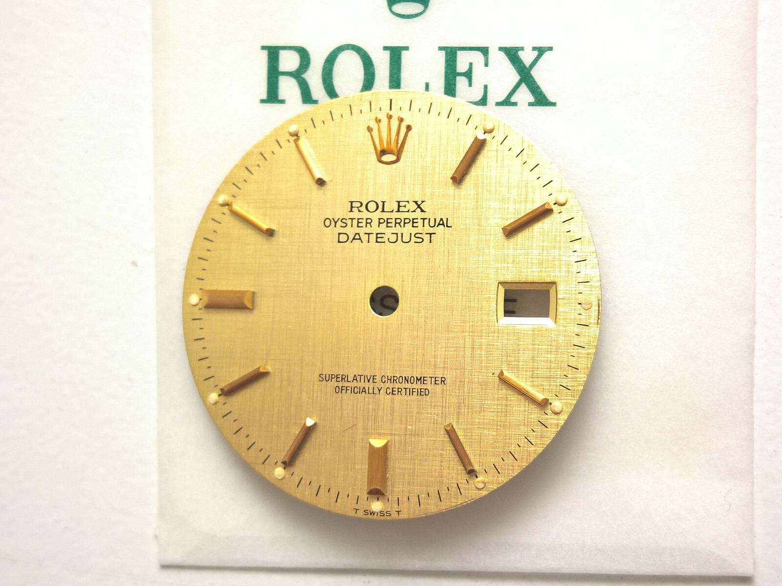 RARE VINTAGE ROLEX DATEJUST 16018 – 16013 QUICK SET TAPESTRY DIAL GENUINE 100%