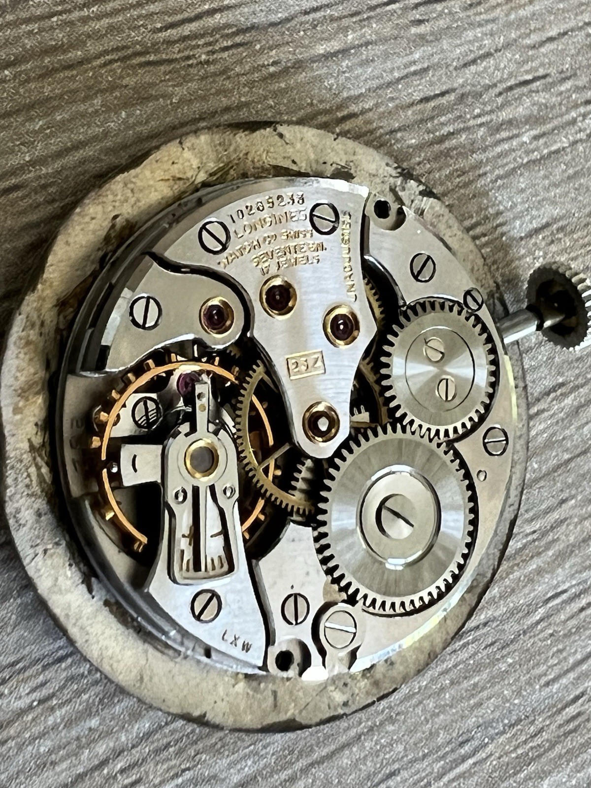 VINTAGE LONGINES DIAMOND DIAL w/ CALIBER 23Z WATCH MOVEMENT – GOOD BALANCE