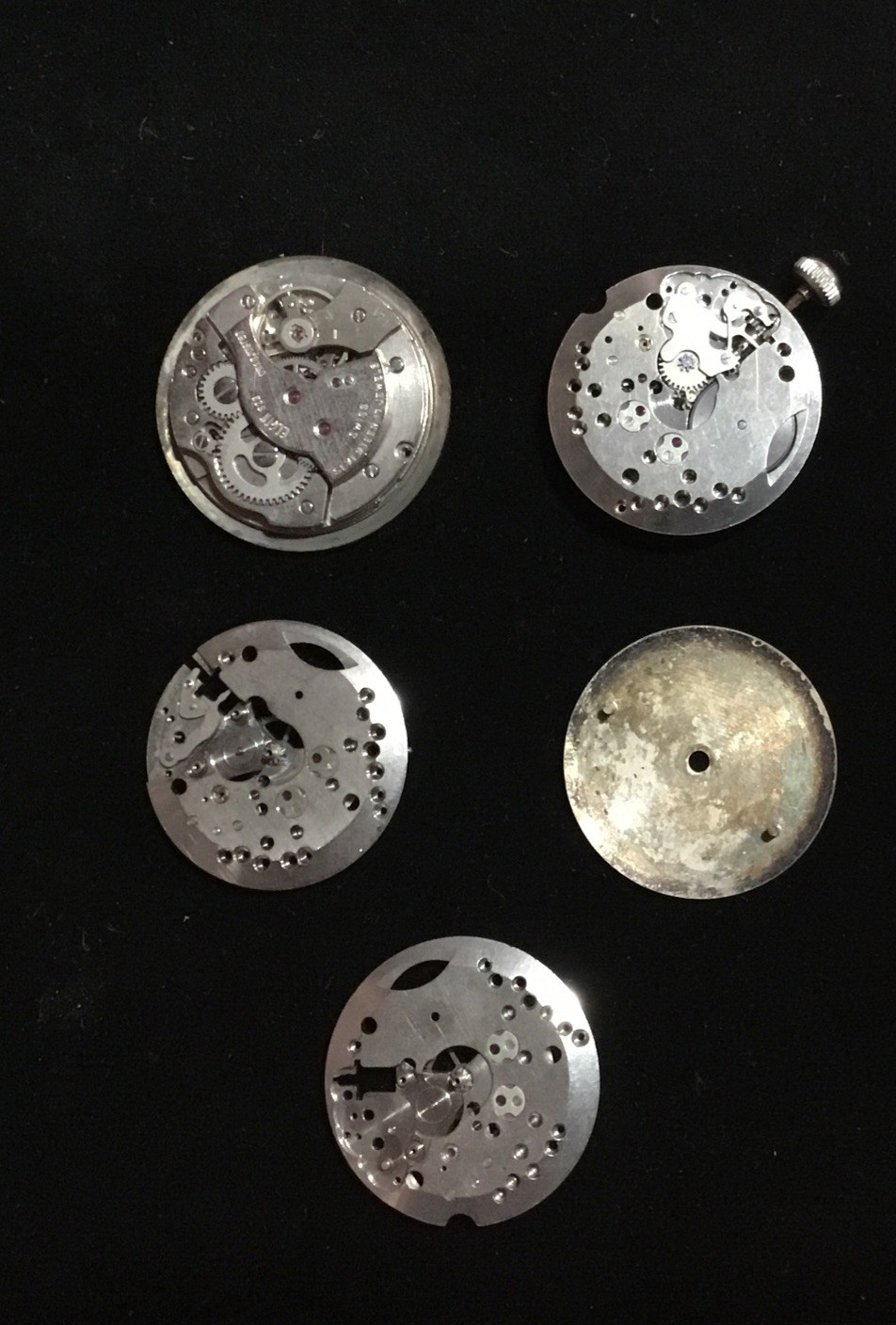 ELGIN Sportsman ETA/ST 1686 Watch Parts Dials Movements Rotors Etc Good Staffs