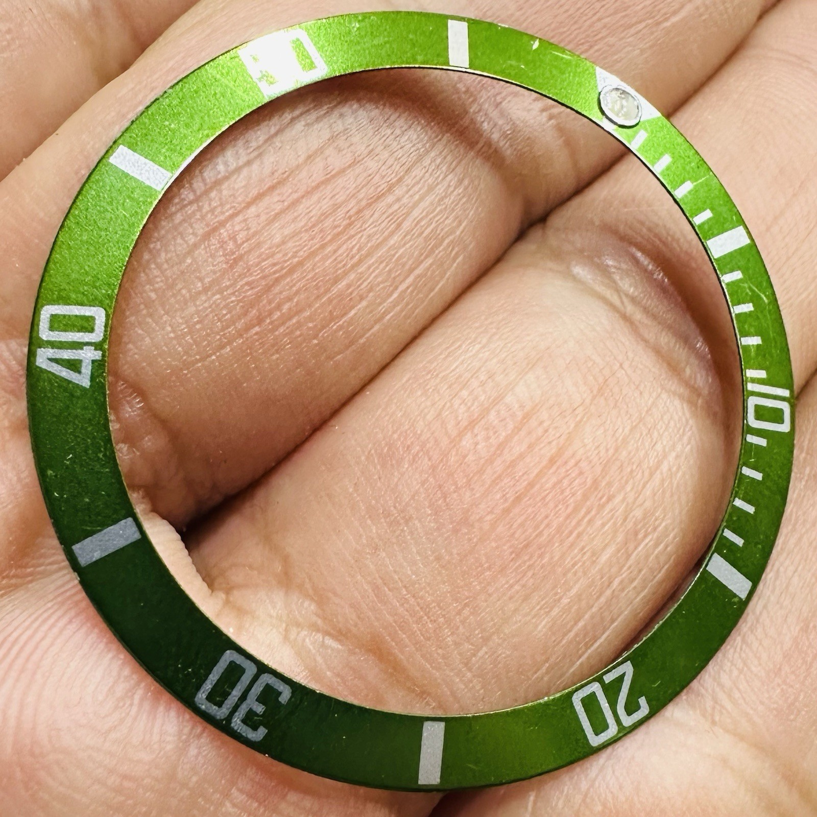 Rolex Green Kermit Insert For Submariner Model Ref 16610 LV