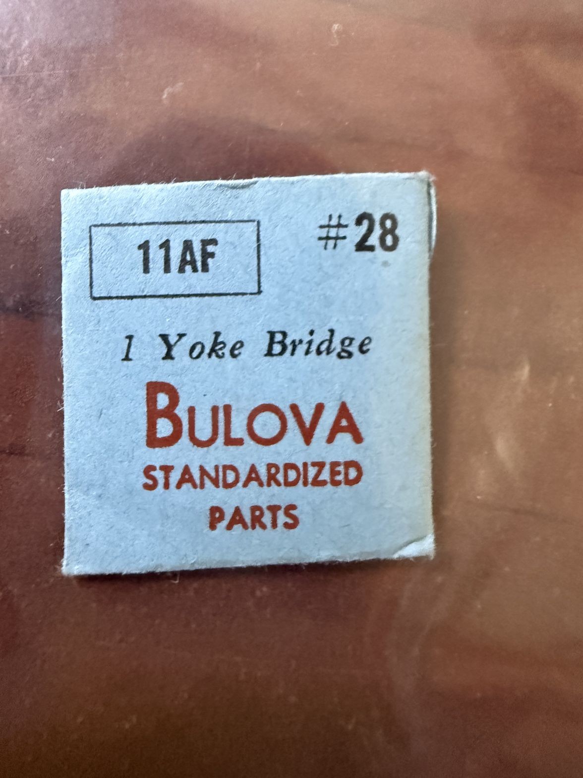 Bulova 11AF Yoke Bridge #28 NOS Genuine Vintage Watch Part New Old Stock