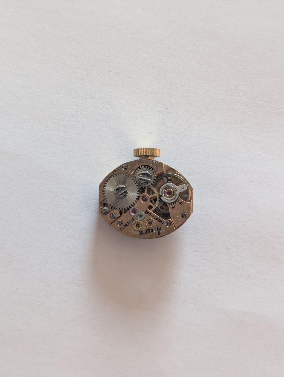 Vintage AS 1677 Mechanical Watch Movement (Runs)
