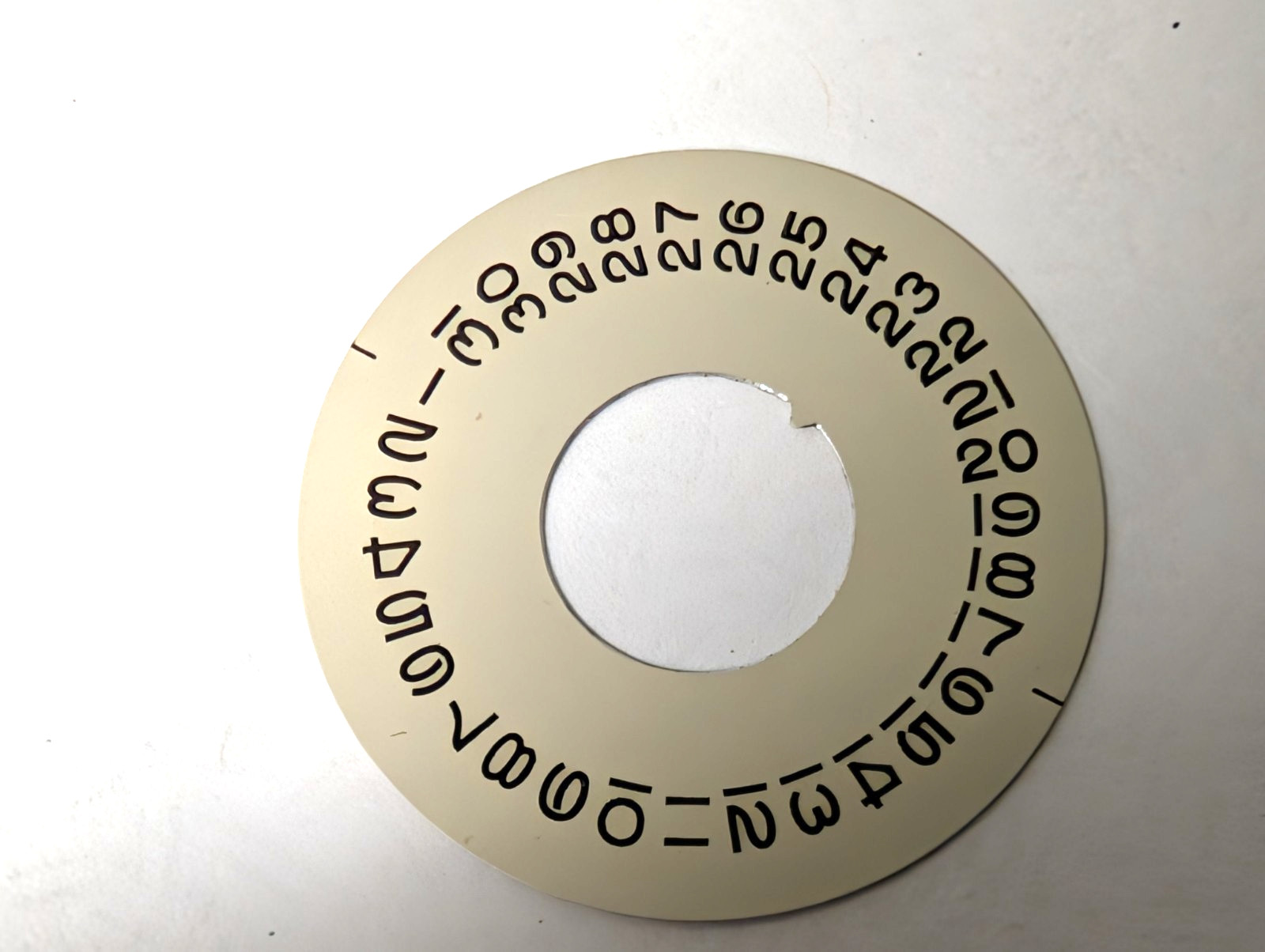GENUINE Authentic Rolex 1555 1556 8016 Date Disc silver used