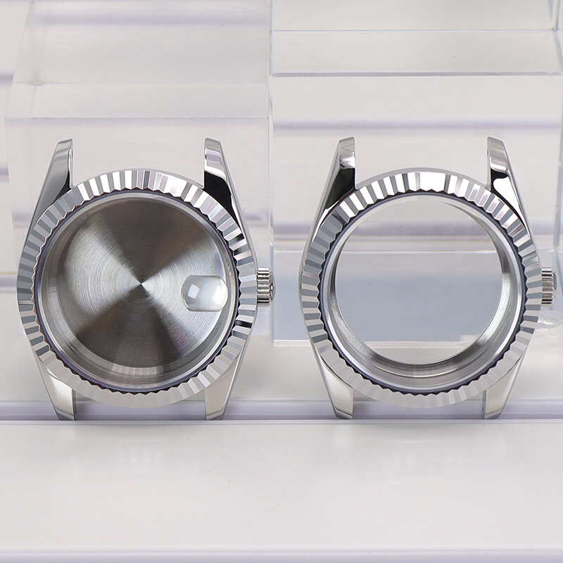 stainless steel Explorer Watch Case nh35 Sapphire Glass For Seiko NH35 Movement