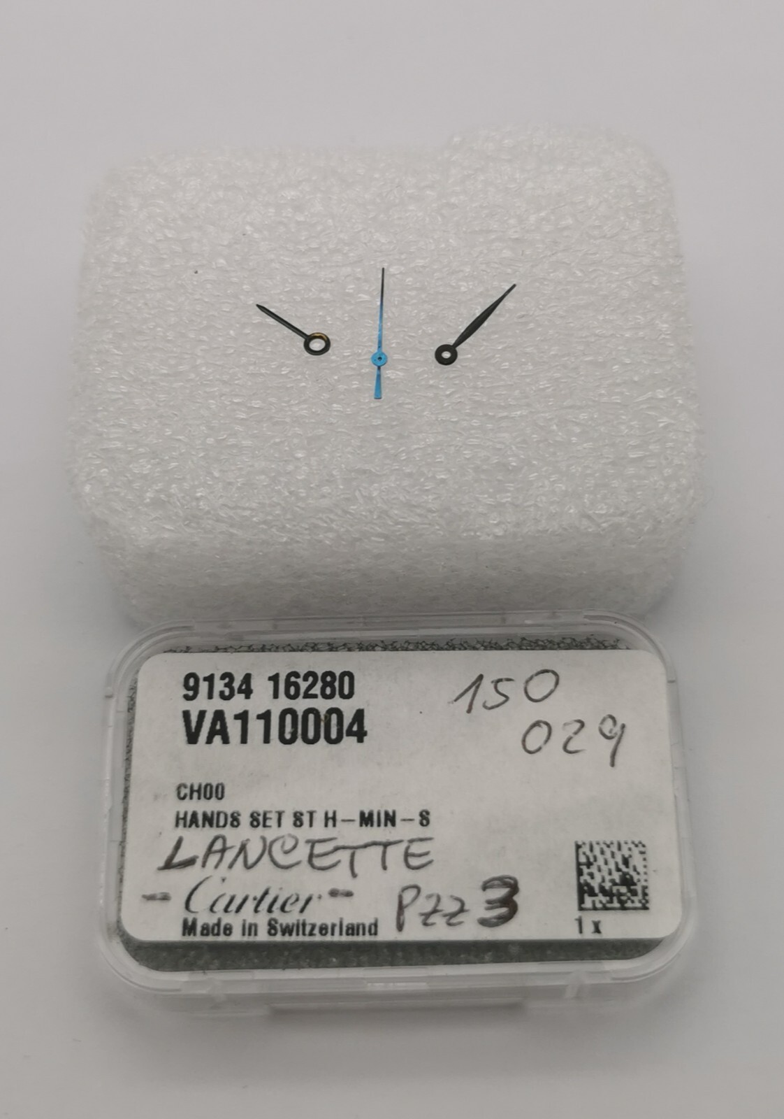 Cartier Original Blue Steel Hand Set For Ref. VA110004 Santos Galbee Good In Box