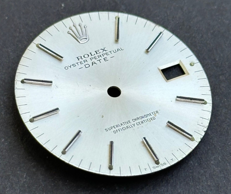 Vintage Rolex Oyster Perpertual Date Watch Dial For 34mm Case 1500 1501 1503