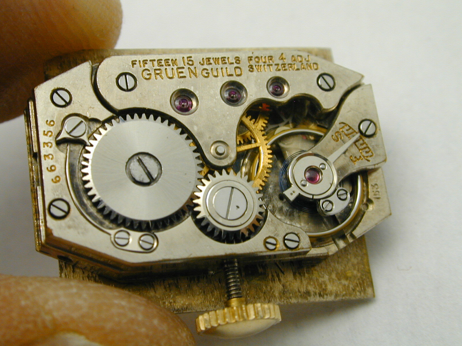 VINTAGE 1950S GRUEN MANS FANCY DRESS WATCH