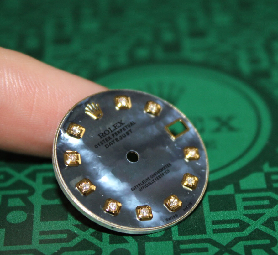 Rolex Datejust Dial Custom Made Dark Mother of Pearl & Diamonds 178273 178278