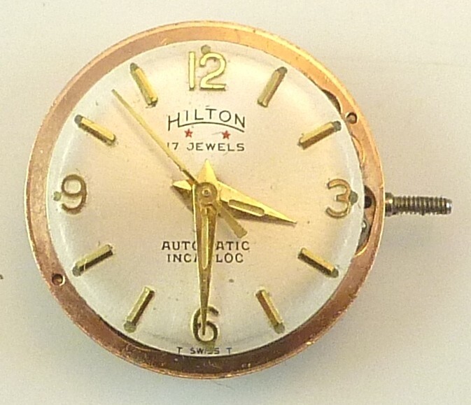 Vintage Hilton LDS Swiss Wristwatch Movement – Automatic – Parts / Repair