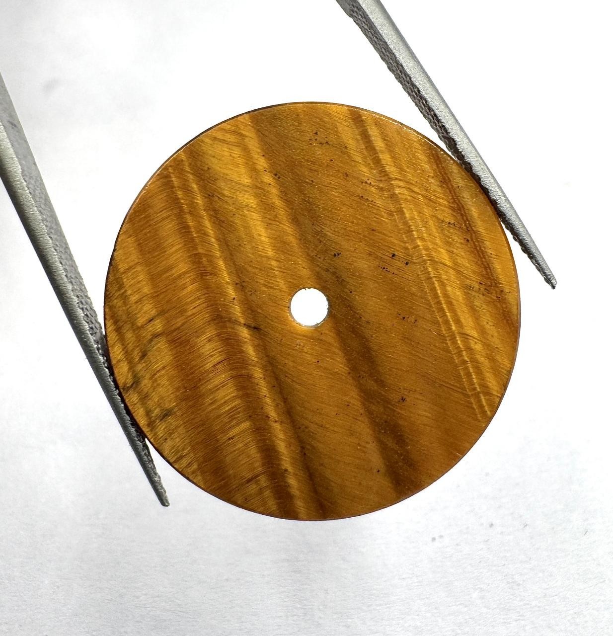 tiger eye Watch Dial Blank Handmade Dial for 24.5 mm-1.5 mm GMC-1147w