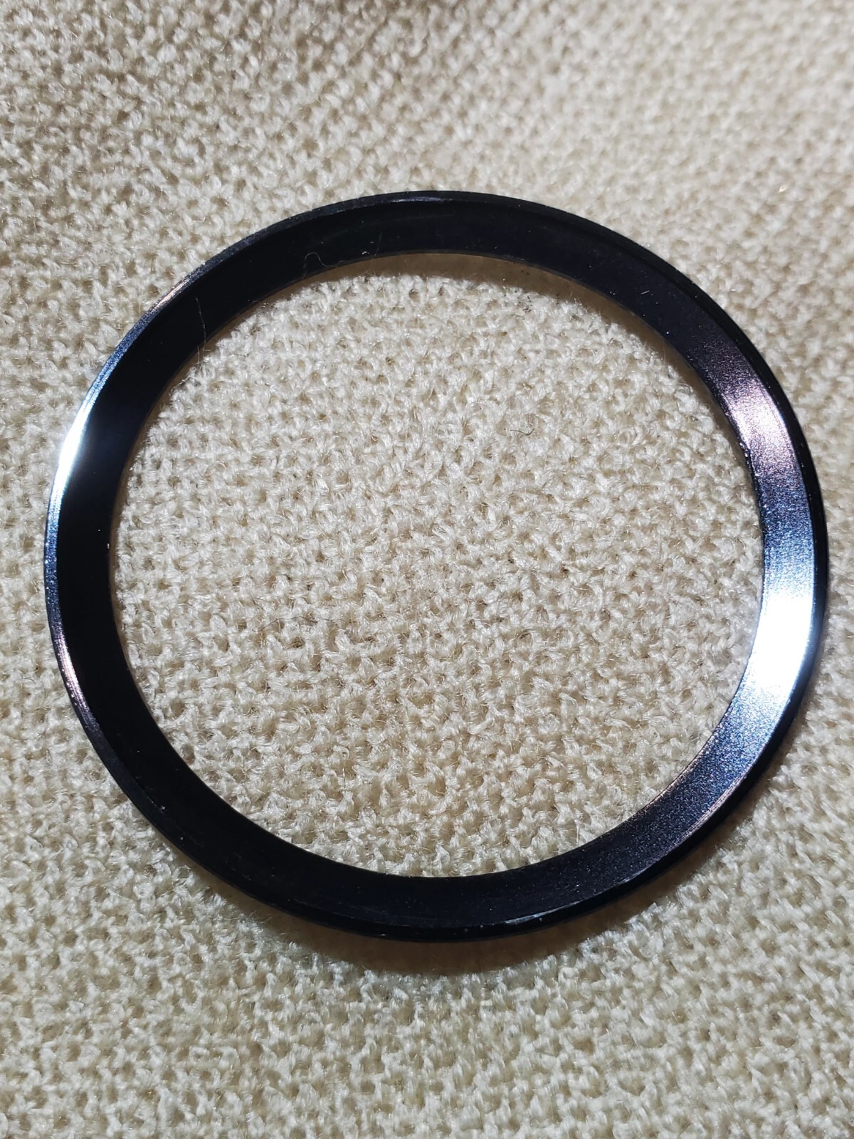 70s Heuer Autavia Divers Chronograph All Black Bezel Insert Part