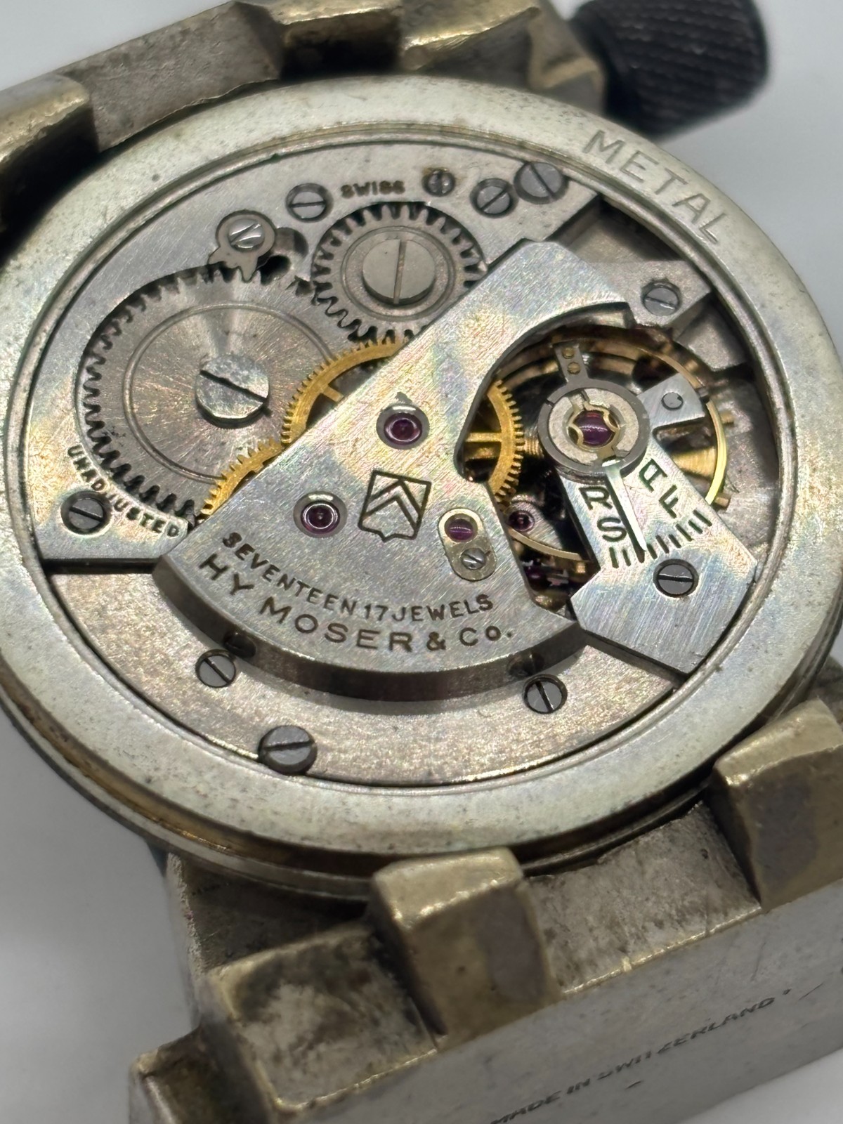 HY Moser Watch Movement, Dial, Hands cal. AS 1187/1194