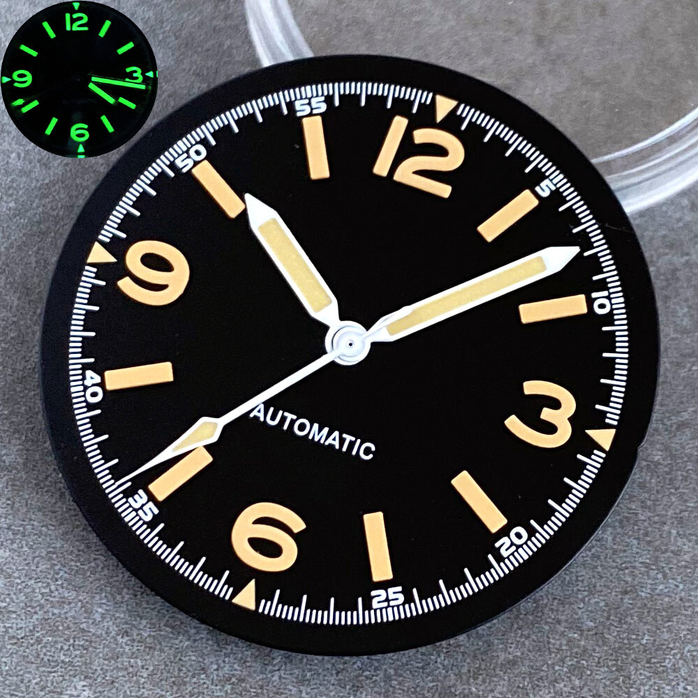 29mm Watch Dial Luminous White Hand Fit NH35 NH36 PT5000 Miyota Diving Men Watch