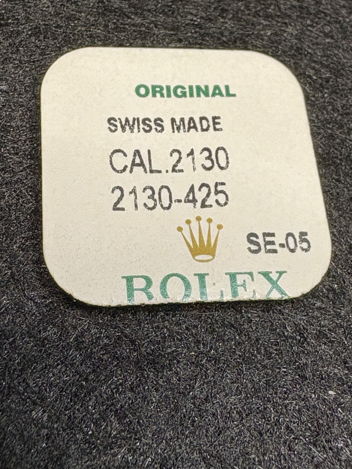 Genuine Rolex Caliber 2130 Balance Roller Part 2130-425 Factory Sealed NOS