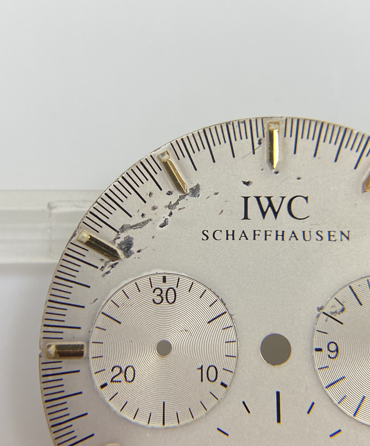 Original IWC Schaffhausen GST Chronograph 3727-03 Silver/Gold 27mm Dial