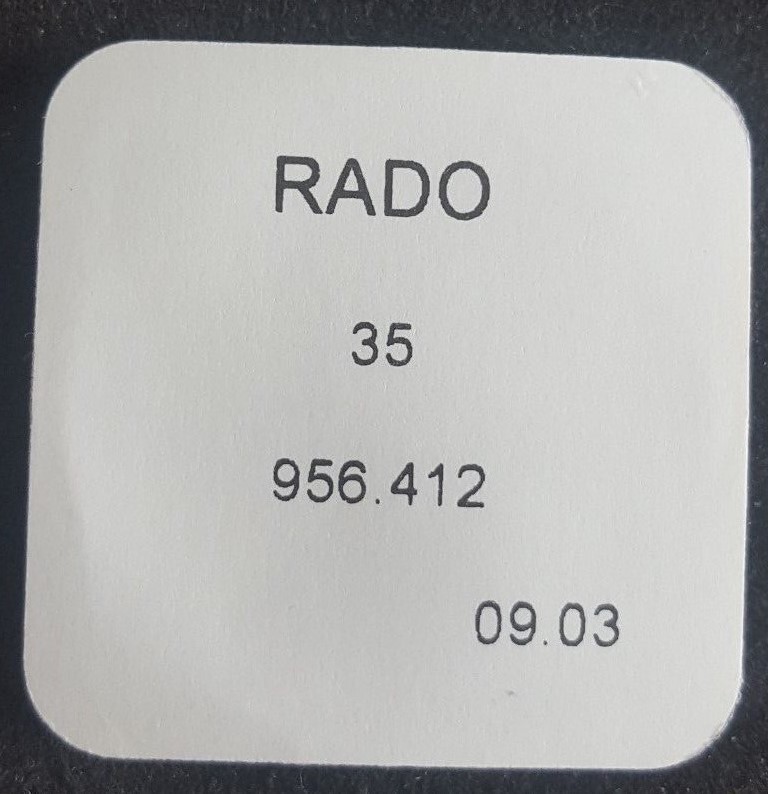 RADO Caliber 956.412 Part Number 35 (Electronic Module)