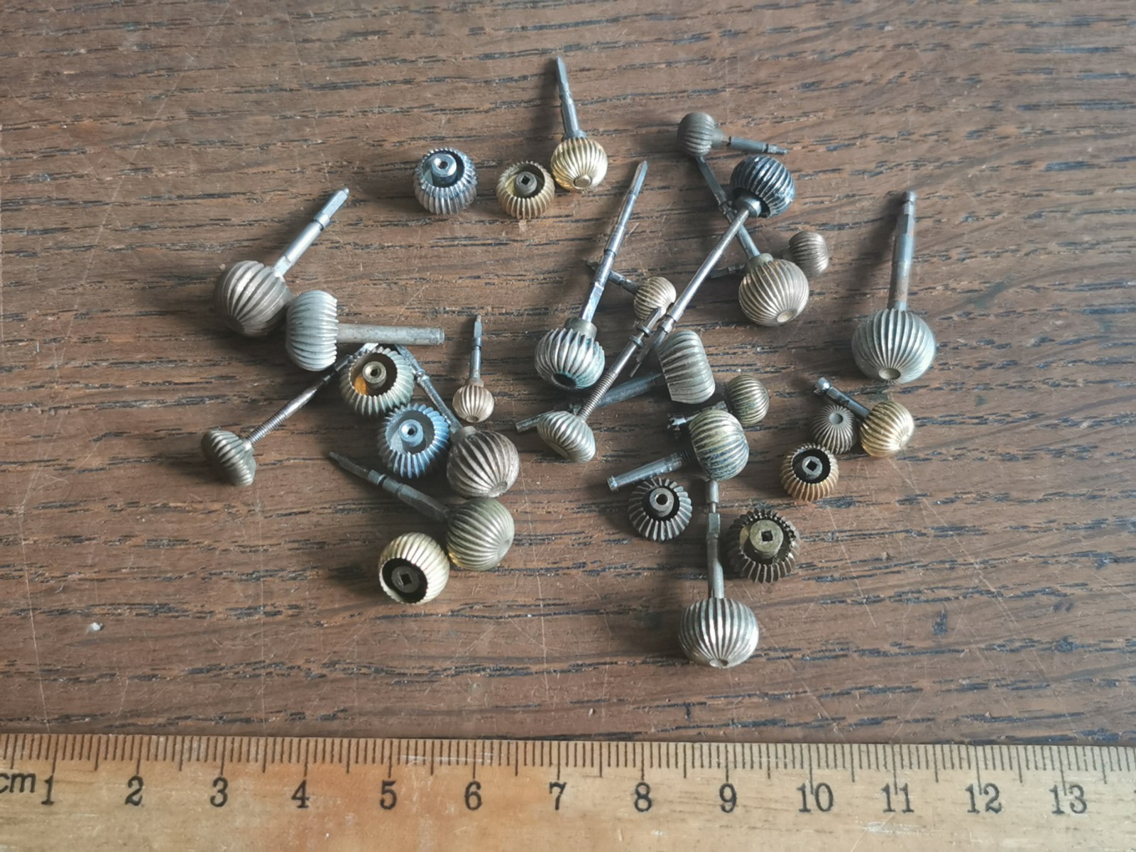 American Pocket Watch Stems / Crowns (Mostly), Used, Watchmaker Parts #T345
