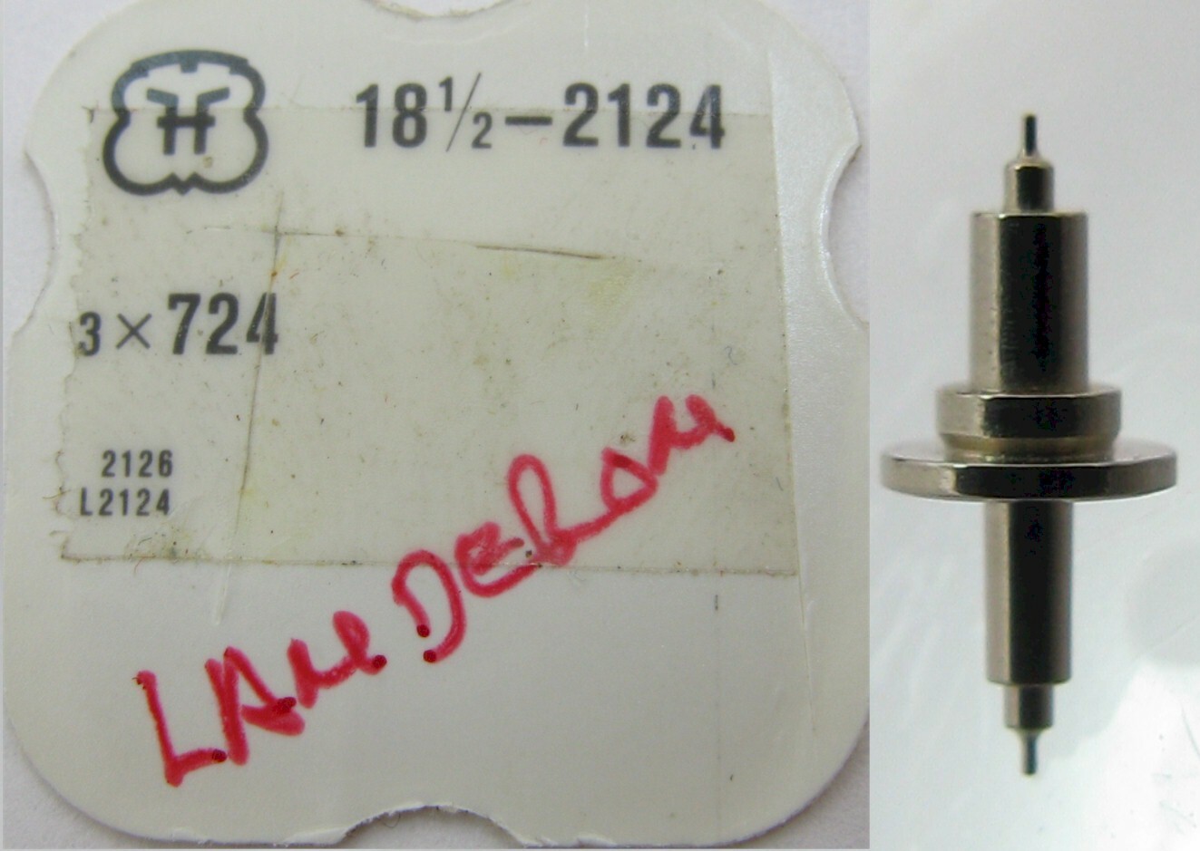 FHF 2124 2126 18.5 lignes watch Landeron … balance staff loose #723 724