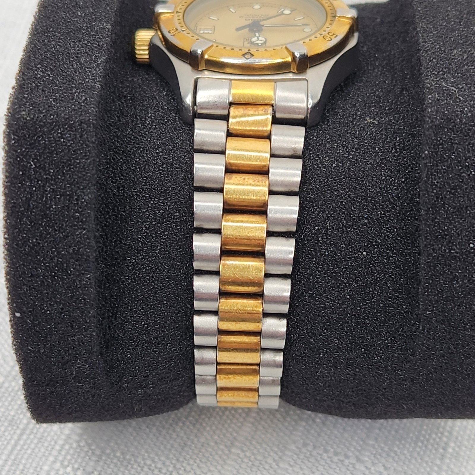 Tag Heuer Watch 964.008 FOR PARTS Gold and Silver Tone NOT WORKING