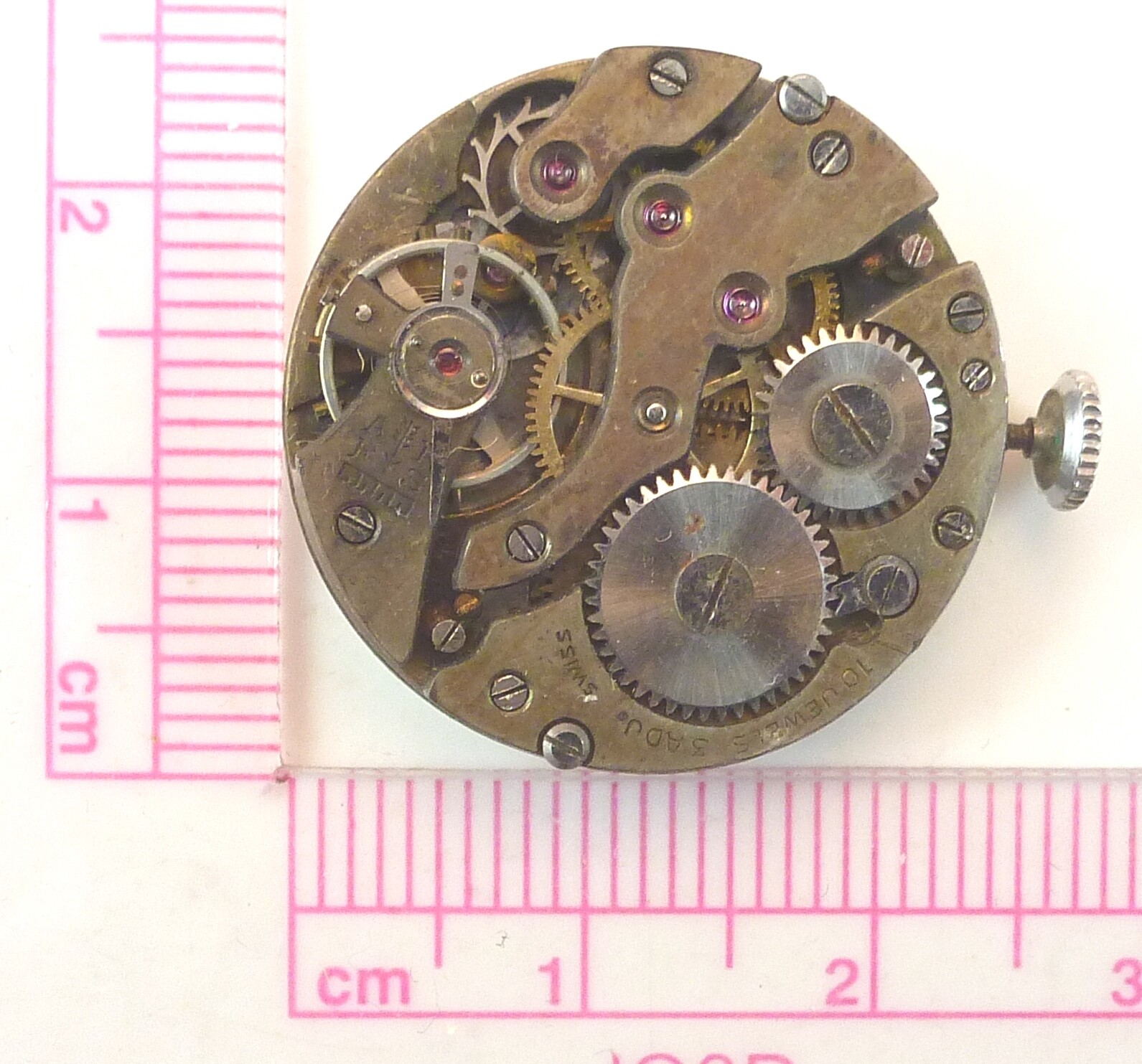 Vintage Unbranded Swiss Mechanical Wristwatch Movement – Parts / Repair