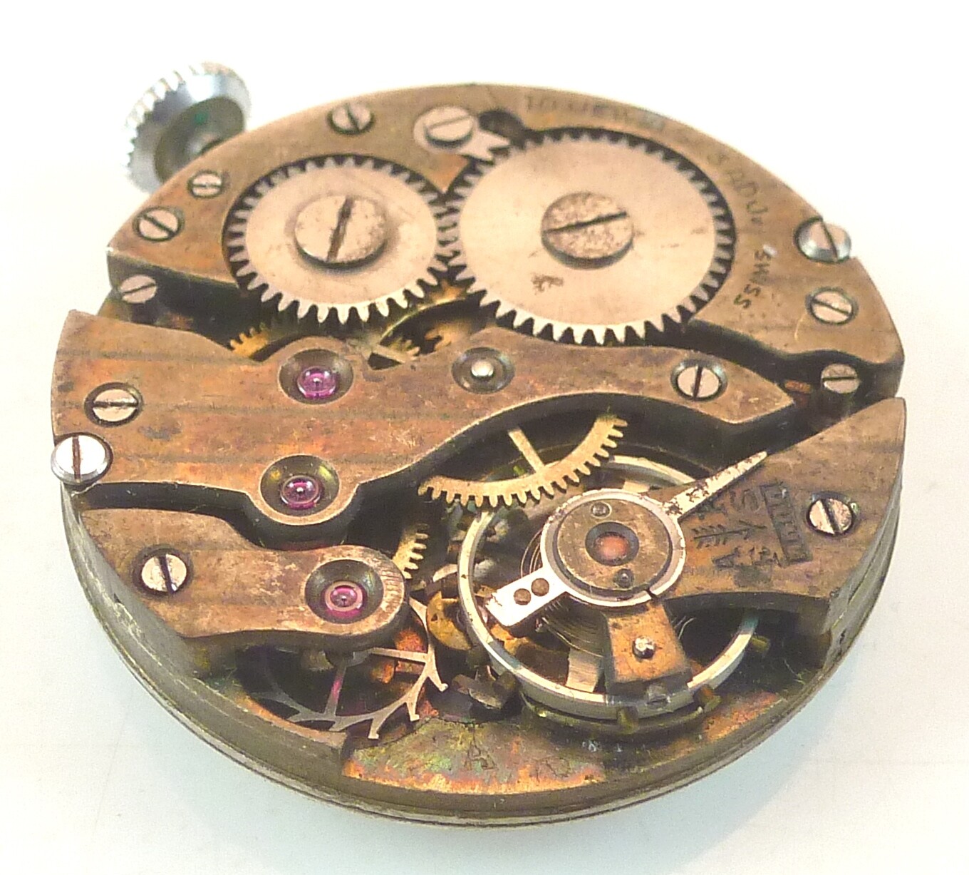 Vintage Unbranded Swiss Mechanical Wristwatch Movement – Parts / Repair