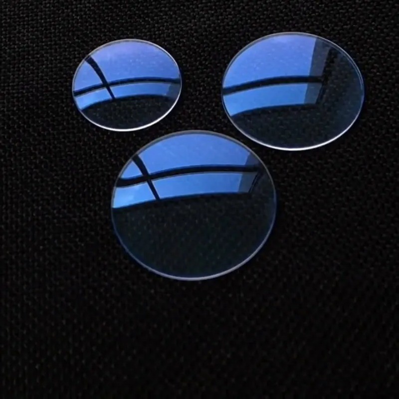 28mm-38.5mm Double Dome 1.2mm AR Blue Coating Watch Crystal Mineral Watch Glass