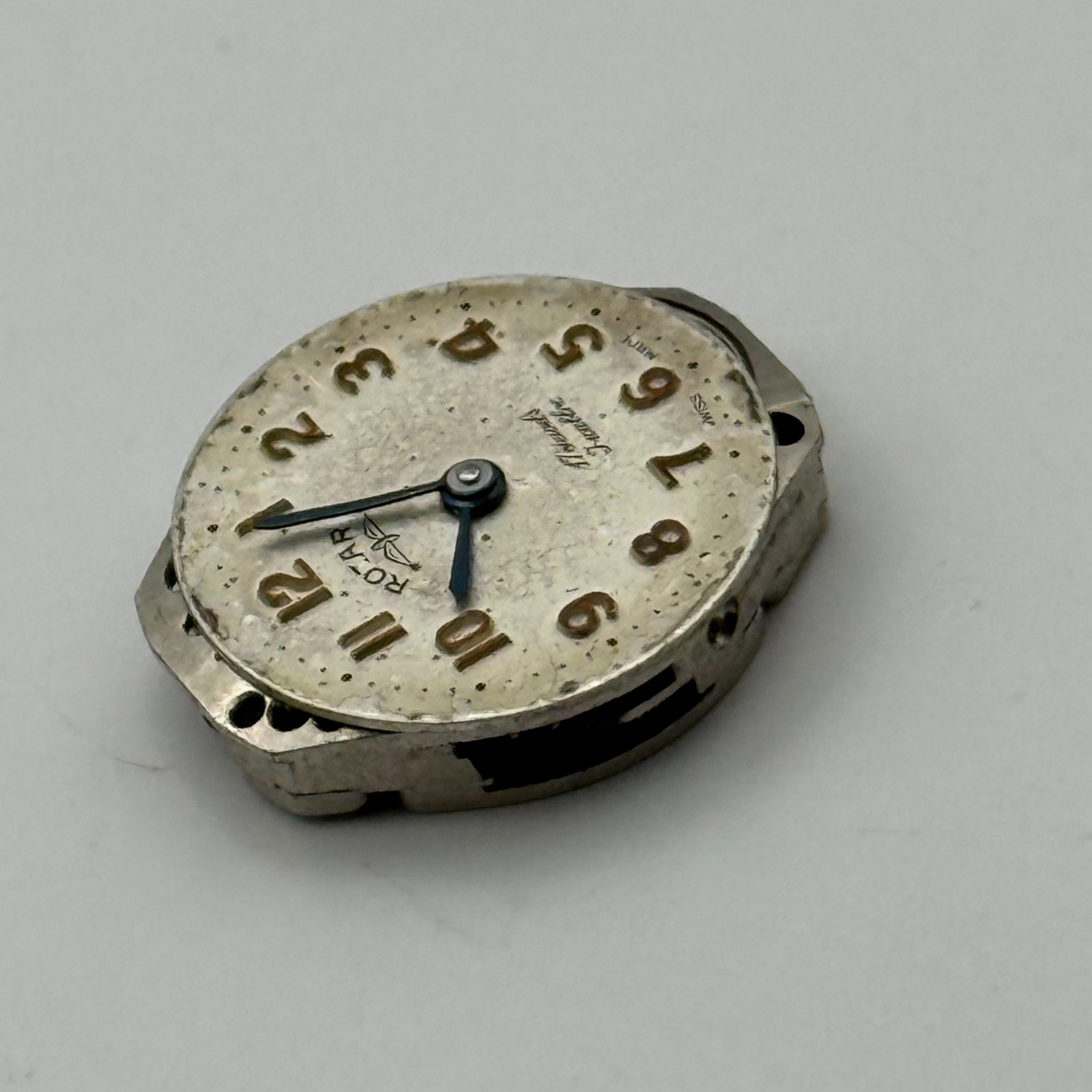 FHF 609 Watch Movement Rotary 17 Jewels Swiss Manual Wind Parts Repair 15.3mm