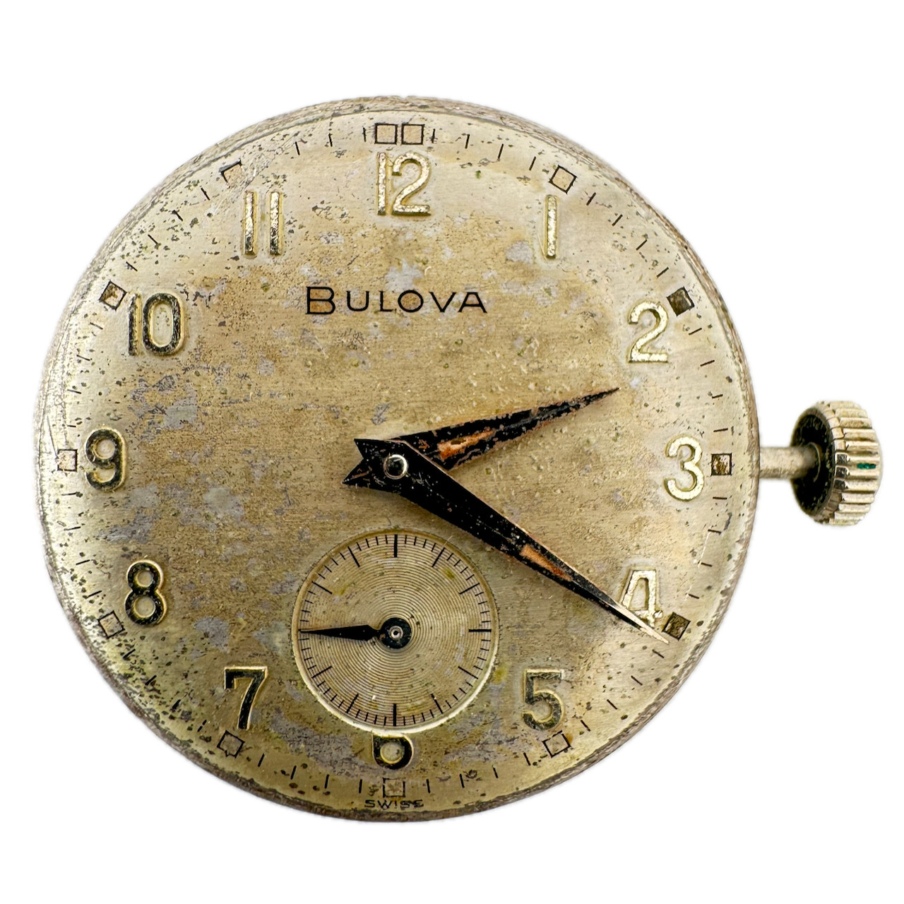 Vintage 23mm 1956 Bulova Sea King 11AC 17J Mechanical Wristwatch Movement Swiss