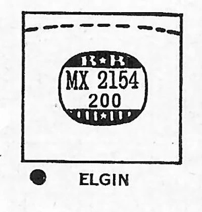ELGIN : 5514 – Rectangle 21.5mm x 20.0mm
