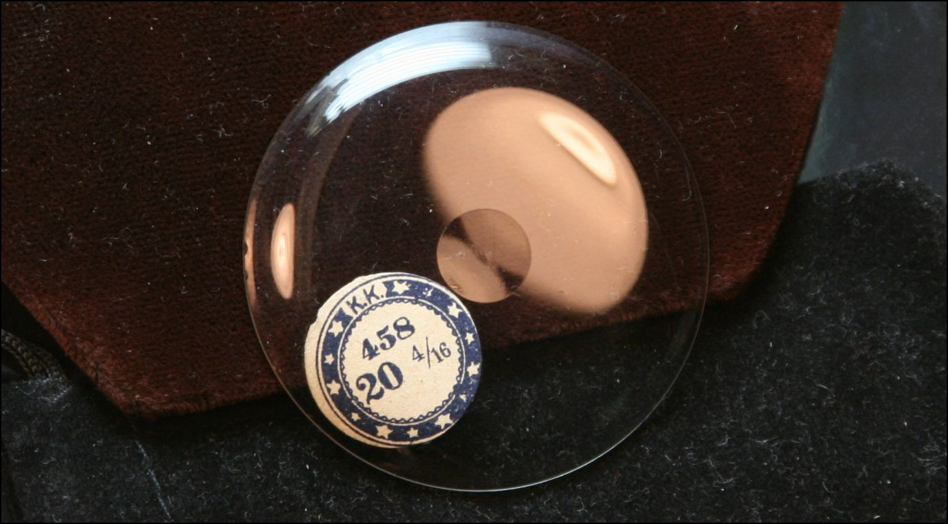 BULLSEYE 20 & 21 Ligne NOS Glass Pocket Watch Crystals Open Face NEW OLD STOCK