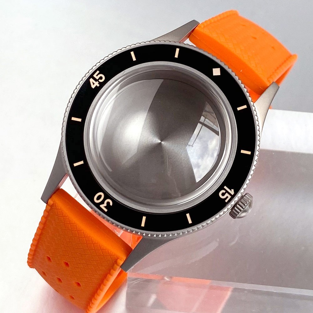 Retro 40mm Sapphire Watch Case For Fifty Fathoms NH35 NH36 ETA2824 Miyota8215