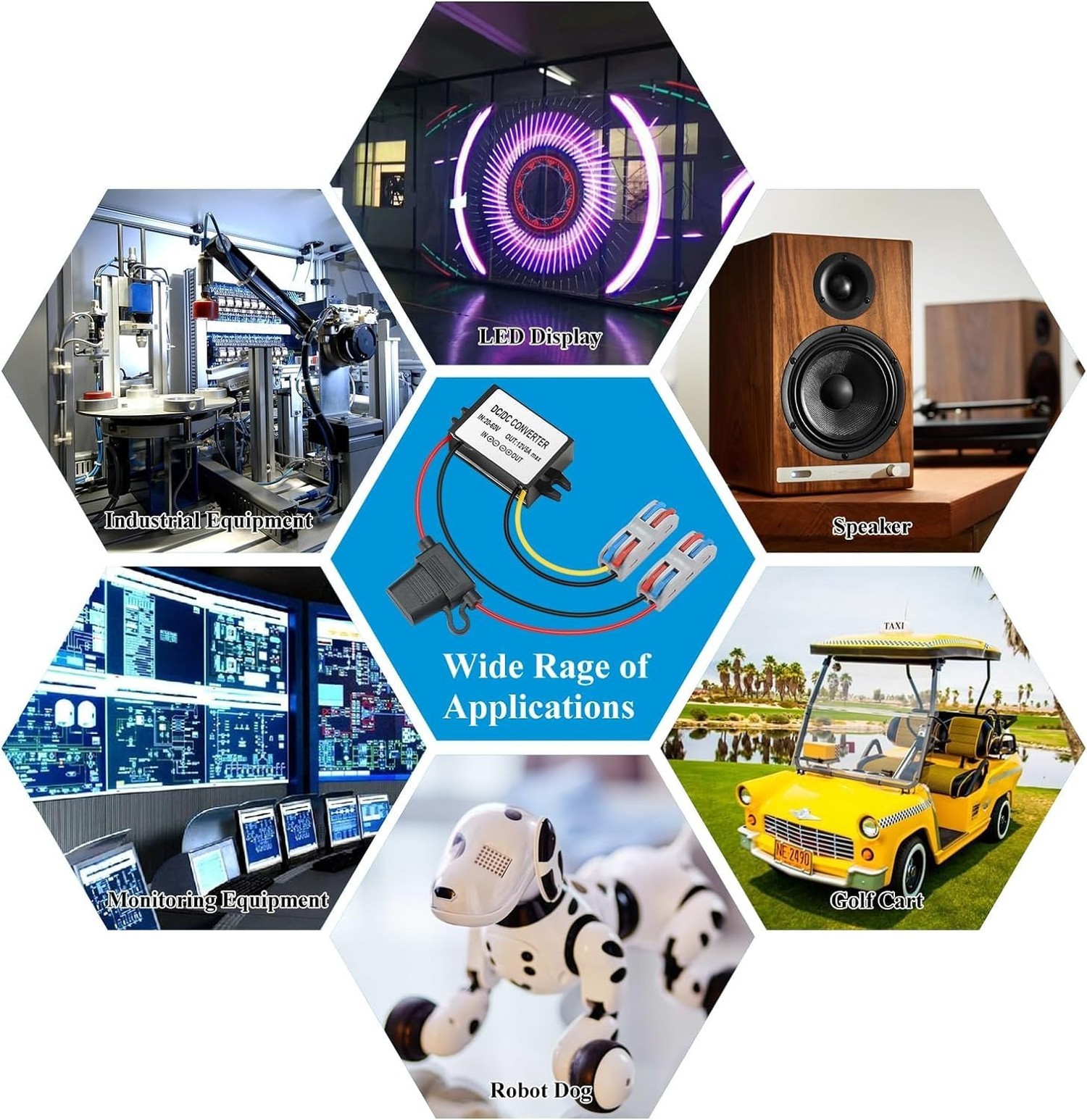 DC/DC Buck Converter 17V-60V, Step Down Transformer 24V 36V 48V 60V to 12V Vo…