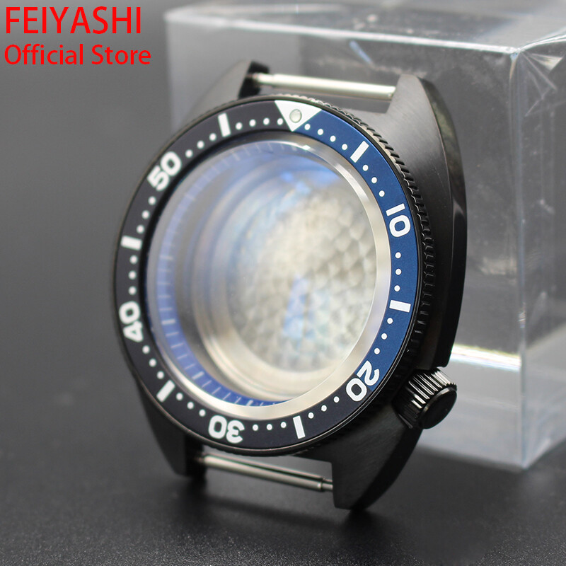 41mm Stainless Steel Watch Case nh35 Seiko Turtle SKX007 Mod For nh36 38Movement
