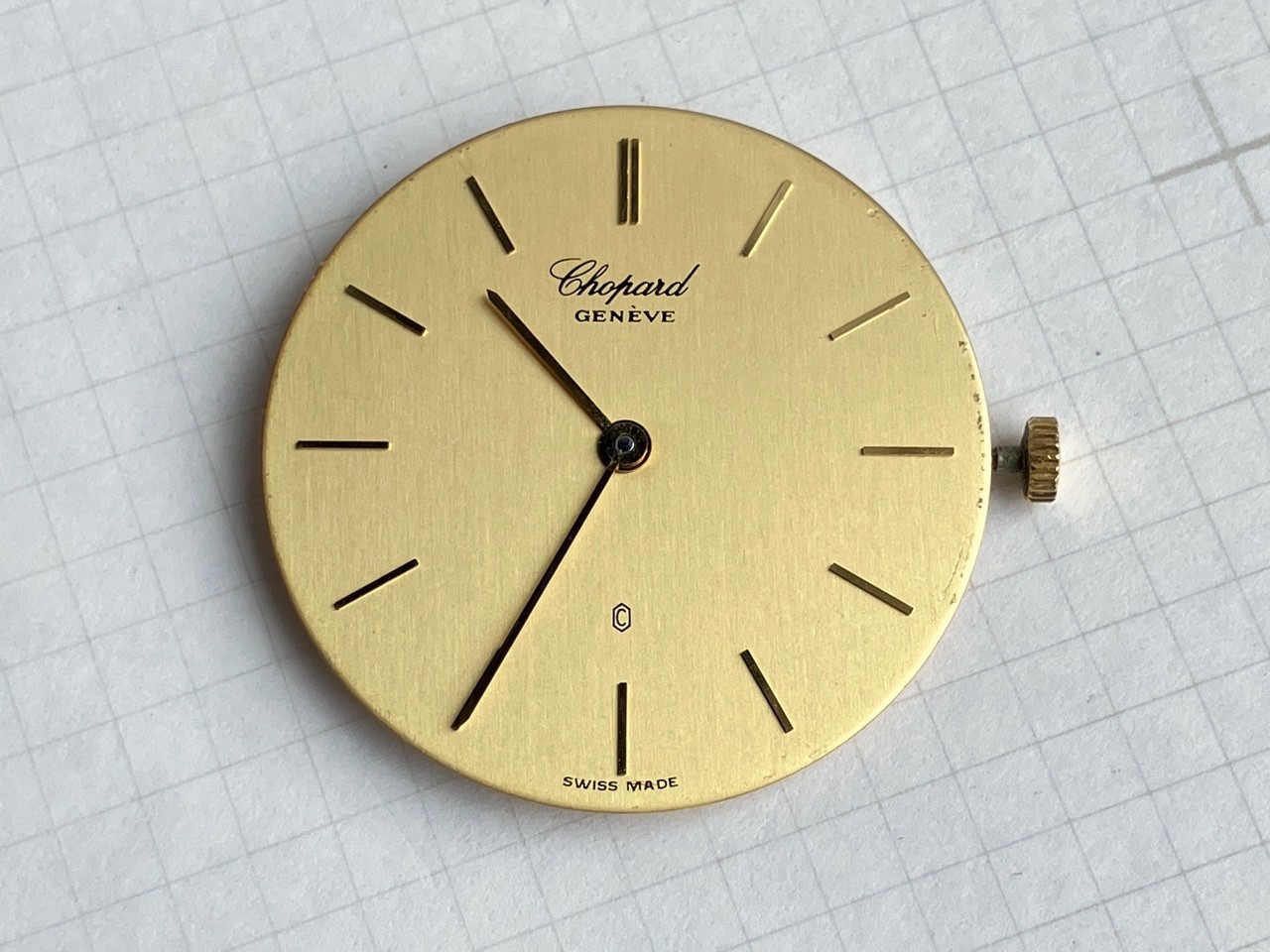 Chopard Geneve Quartz ETA 955 432 Movement Dial Hands Working (ref 1928A)