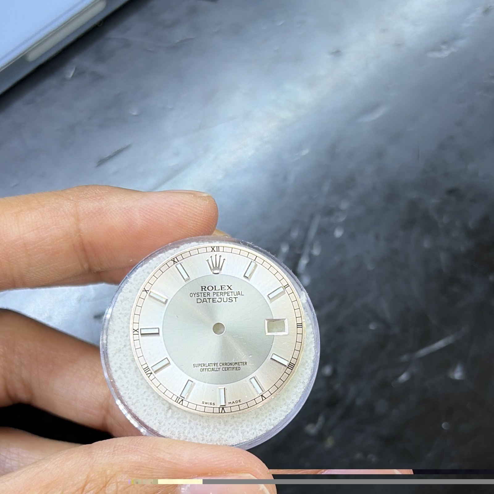 Rolex 36mm Datejust Dial Silver stick Numerals w/ Date Window 116234/ 16234