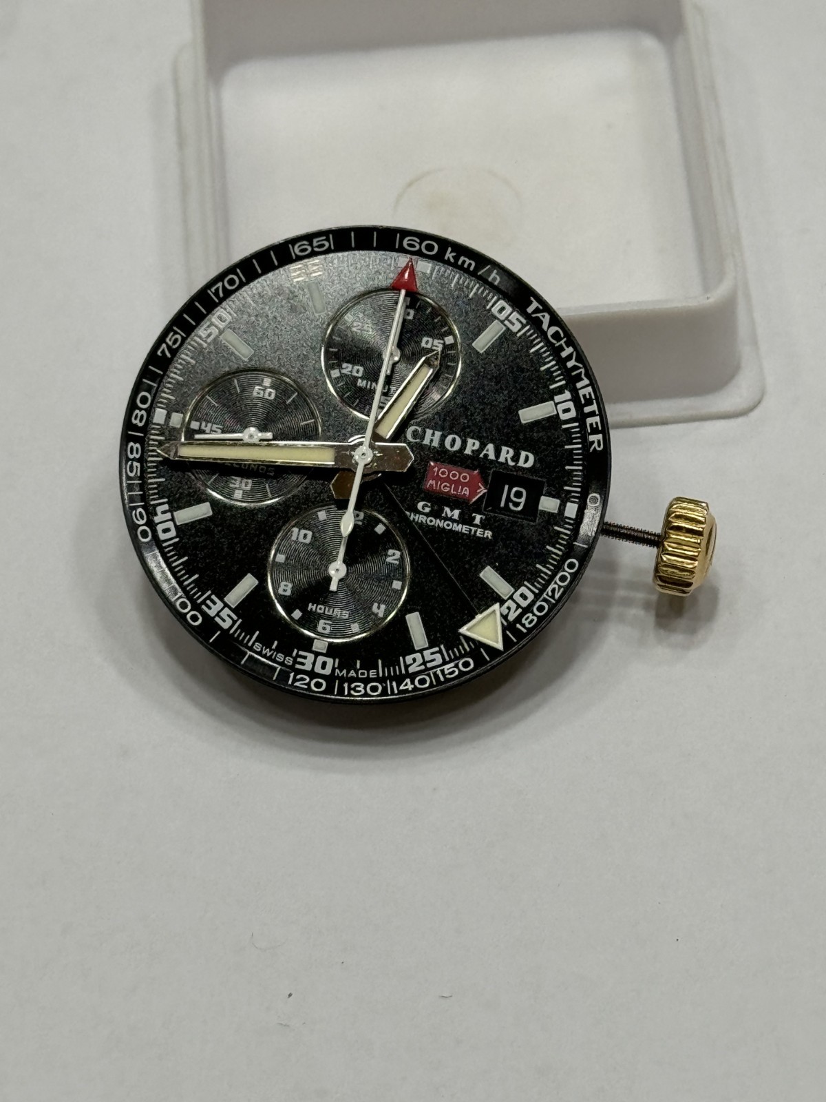 Chopard Miglia 1000 GMT Chronograph Automatic Gold Crwon Movement Eta 7754