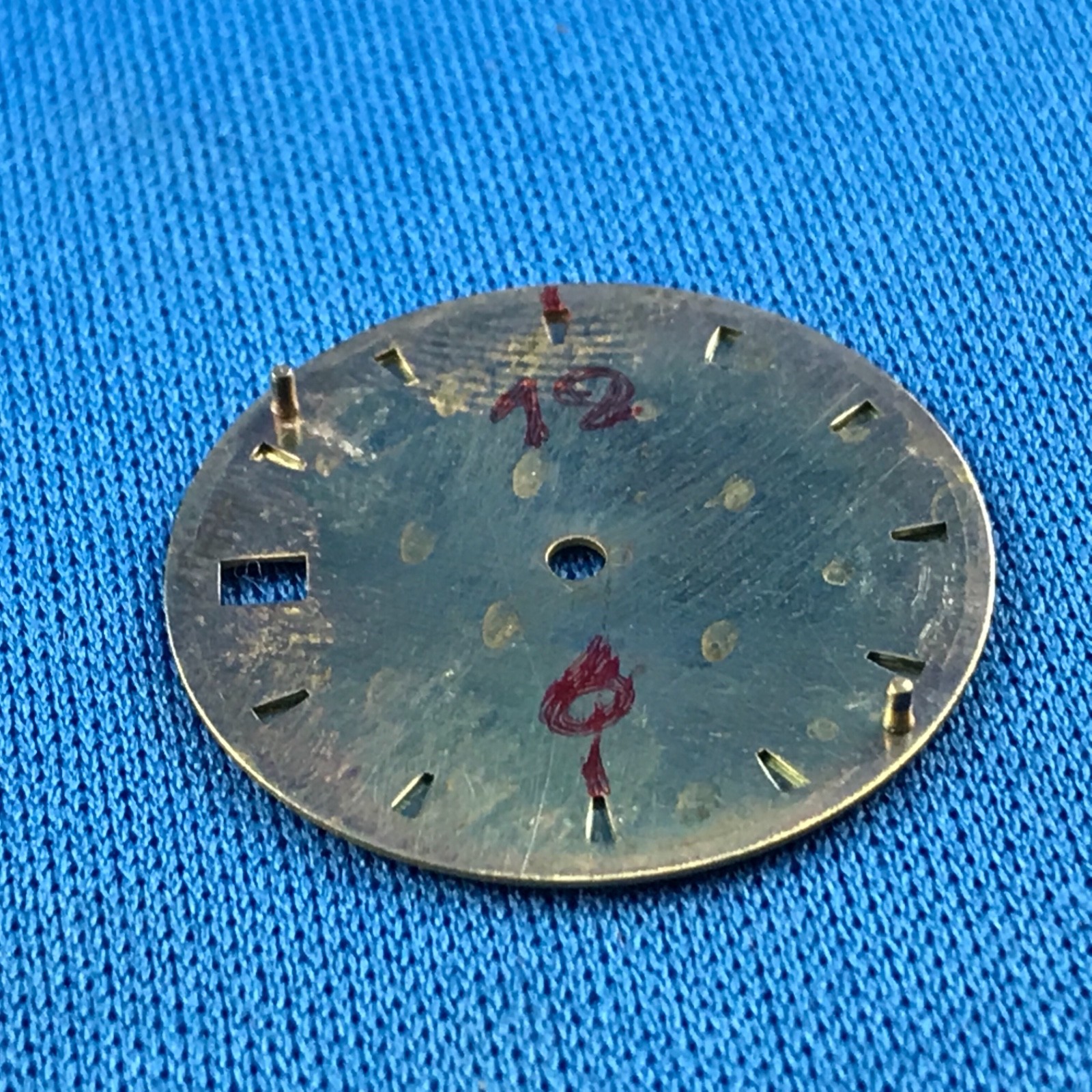 MONDIA Wrist Watch Dial Part 24mm -Quartz- Light Dots -Swiss Made- #701
