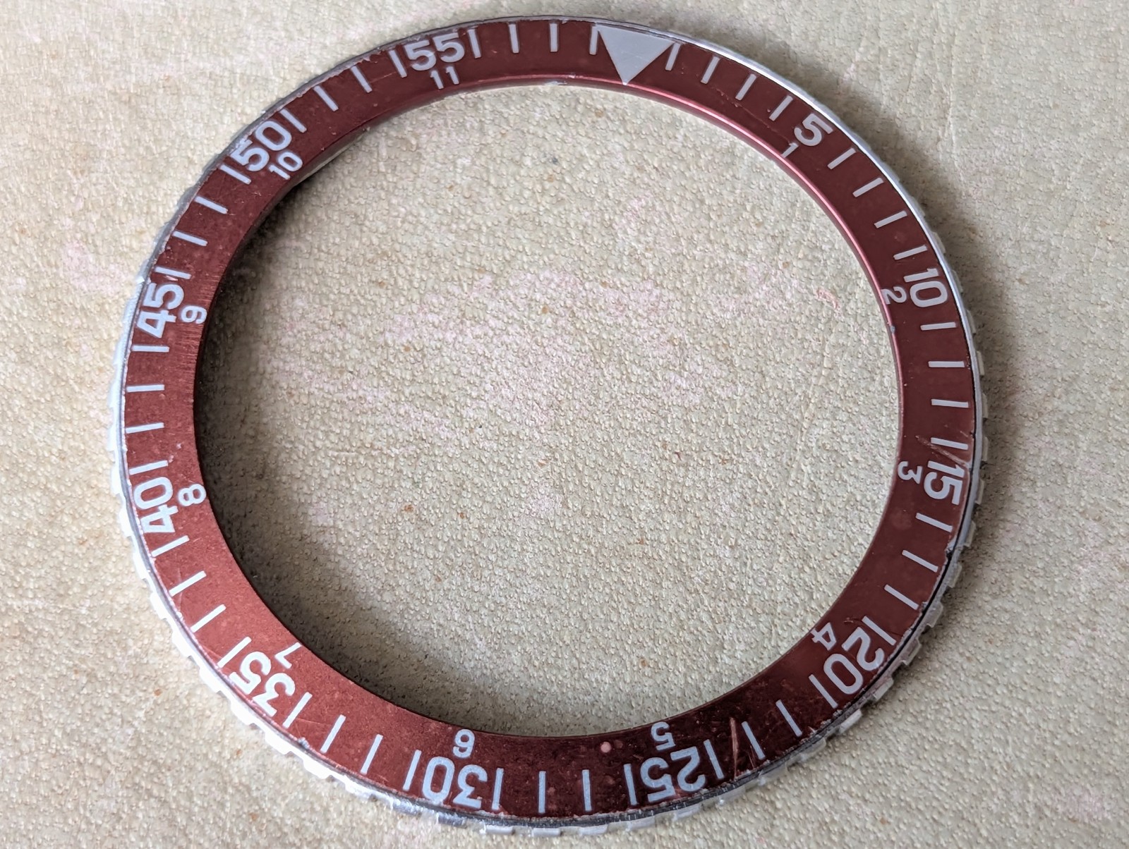 Vintage Wittnauer Professional 239T/7004A Chronograph BEZEL/BURGUNDY INSERT ONLY