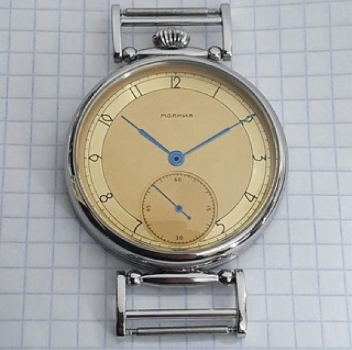 Molnija Marriage Watch Parts Set – Case Dial Hands – No Movement – Aftermarket