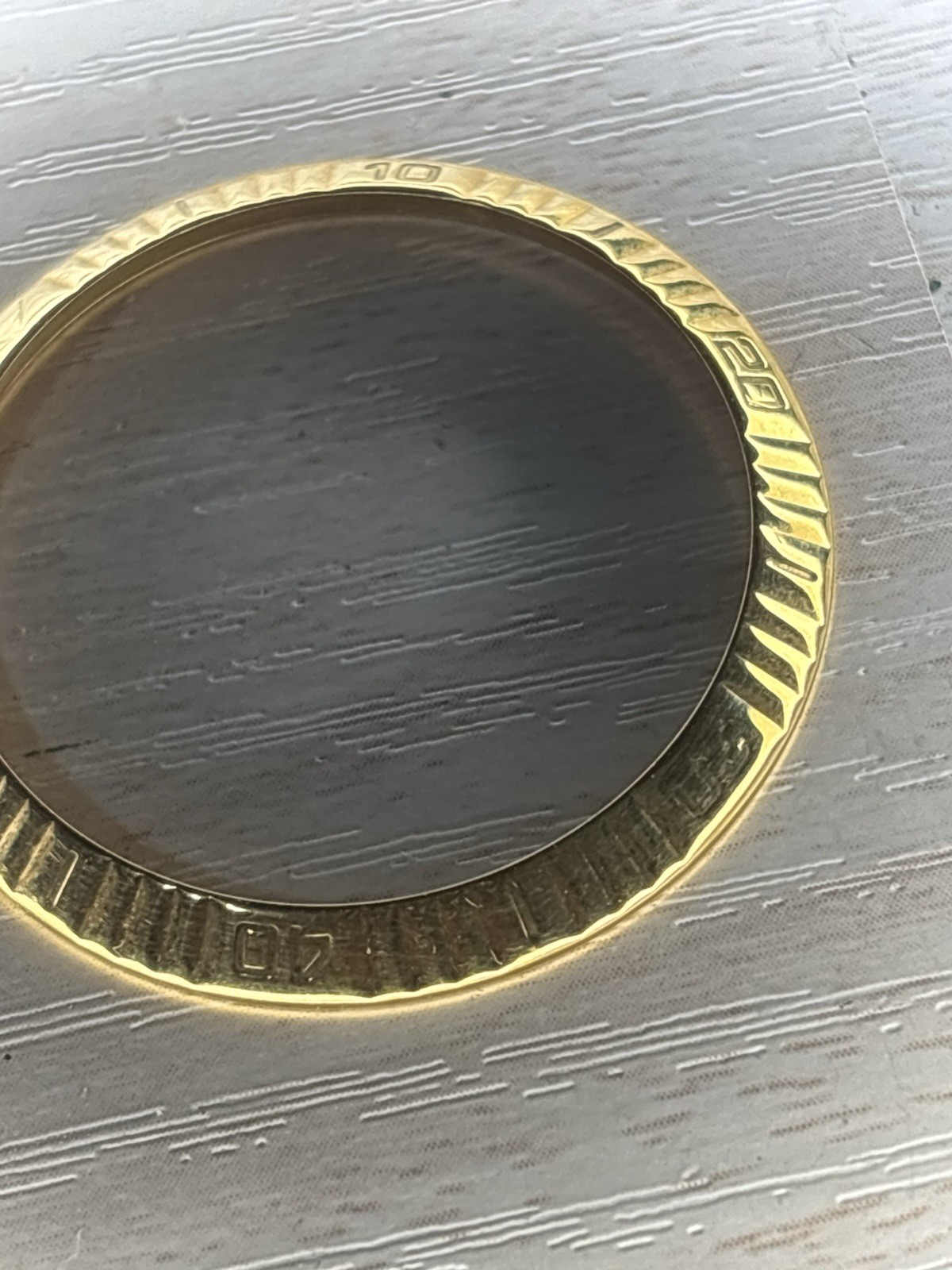 Genuine Rolex 116263 Datejust Turn-O-Graph Bezel, 18K Solid Gold, POLISHED