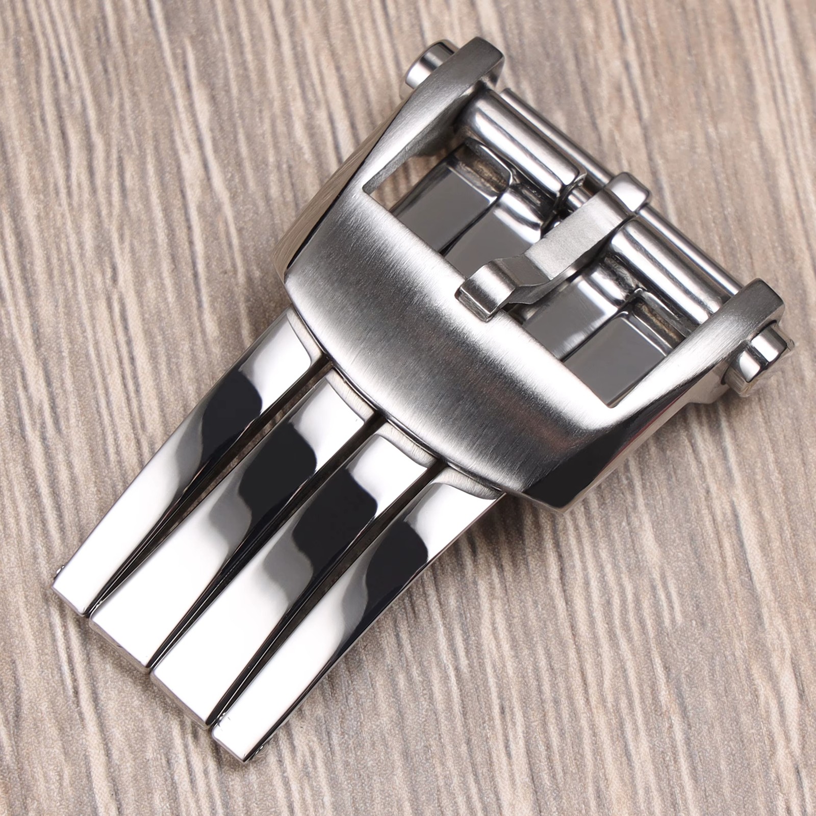22 18 20mm silver black rose gold solid stainless steel deployment watch clasp f