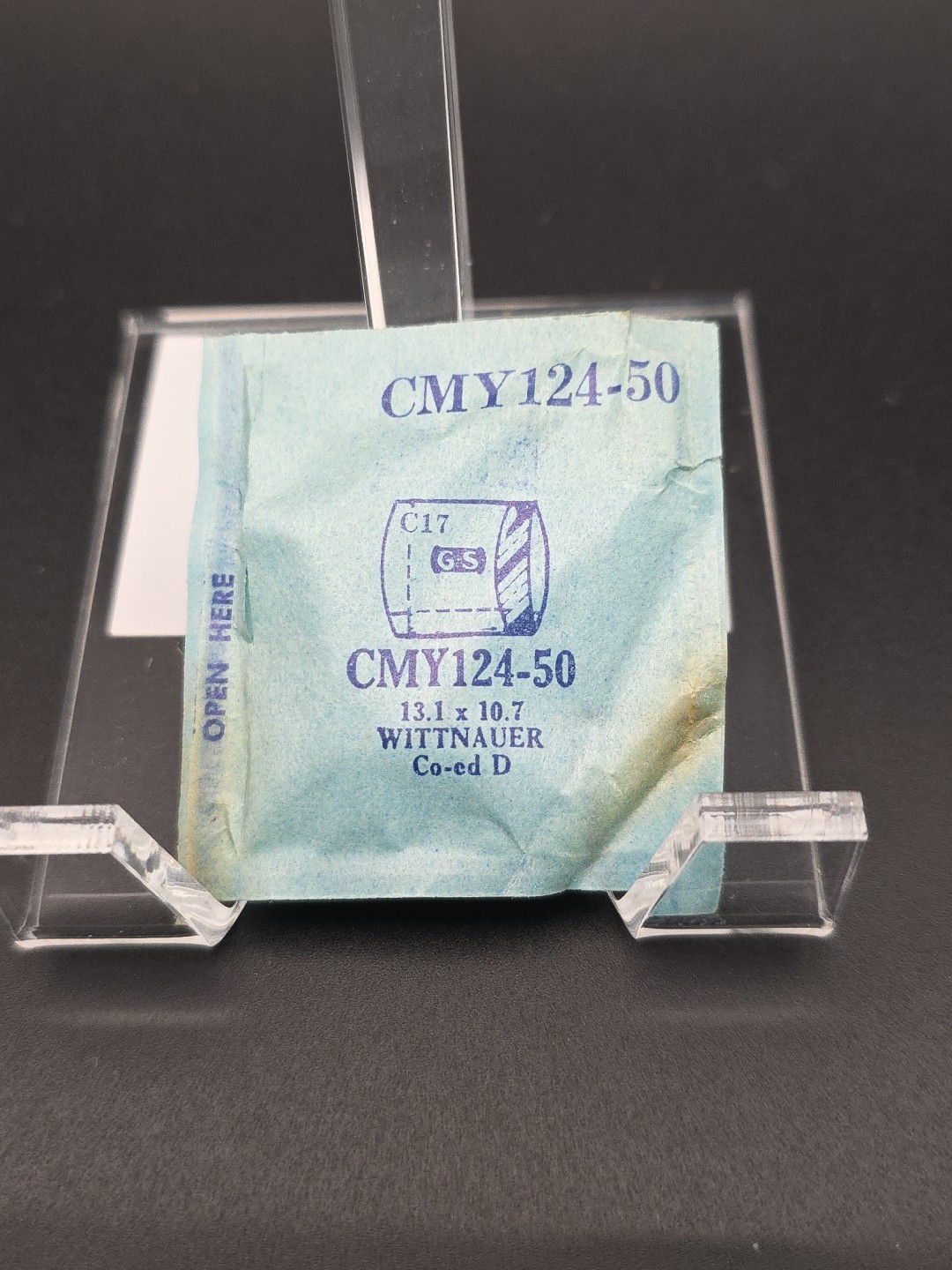 G-S Watch Crystal CMY124-50 Replacement For Wittnauer Co-ed D 13.1X10.7