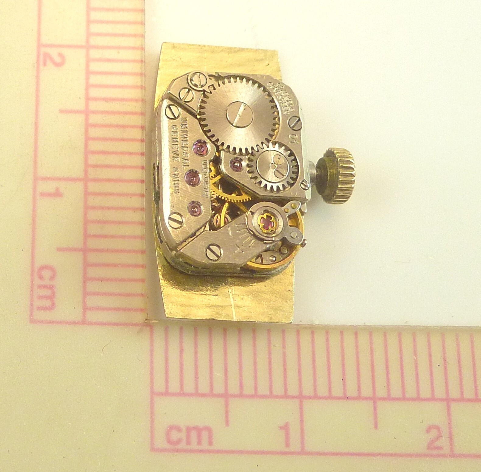 Universal Geneve LDS 17 J Wrist Watch Movement – Good Balance – Parts / Repair